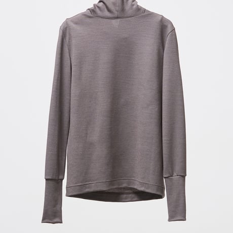 DV-029／“B A S I C S” 2/48 Wool Jersey Washable High Neck Top／2COLORS
