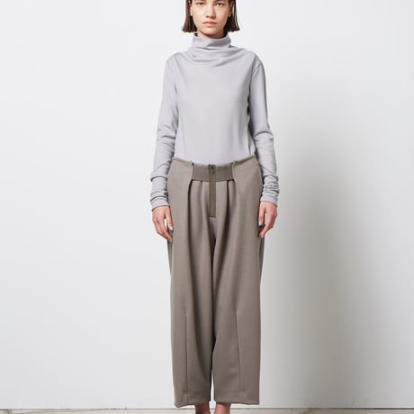 DV-029／“B A S I C S” 2/48 Wool Jersey Washable High Neck Top／2COLORS