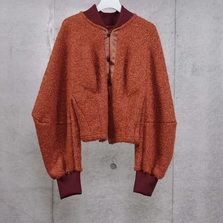 LE-H01／Limited Edition Faliero Sarti DANUSHKA Astrakhan Volume Sleeve Cardigan／4COLORS