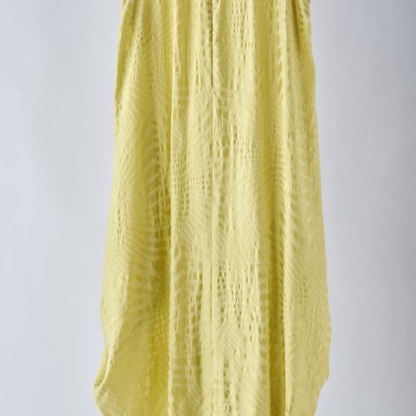 DK29-04-O10／Shadow Wave Jacquard Sleeveless Dress／2COLORS