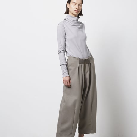 DV-029／“B A S I C S” 2/48 Wool Jersey Washable High Neck Top／2COLORS