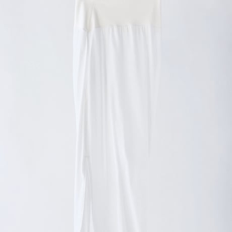 DV-065／“BASICS” 30/1 UV Mercerized Jersey Asymmetric Drape Skirt／2COLORS