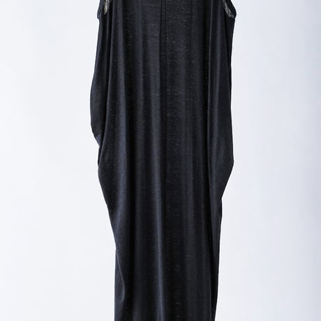 DV-060／“BASICS” 100% Linen Jersey Tank Long Dress／4COLORS