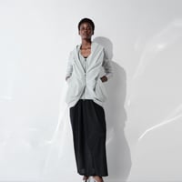 DK29-CS05-H03／Nylon Power Net Double-Zip Cardigan／2COLORS