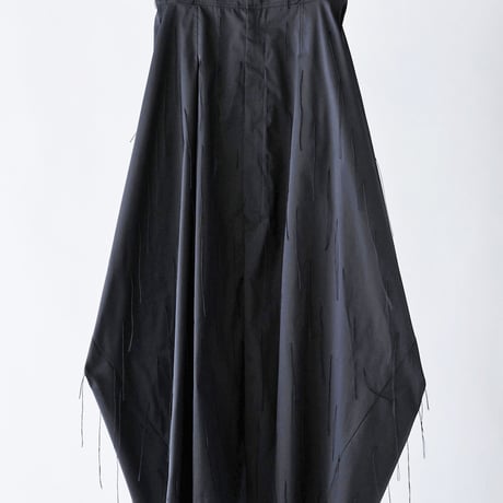 DK29-08-P05／Whisper Flow Cut Jacquard Volume Pants／2COLORS