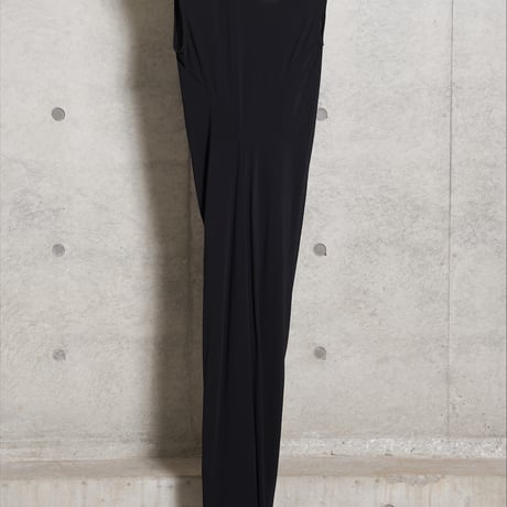 DV-055／COOLISM Hard Twisted Jersey Draped Long Dress／2COLORS
