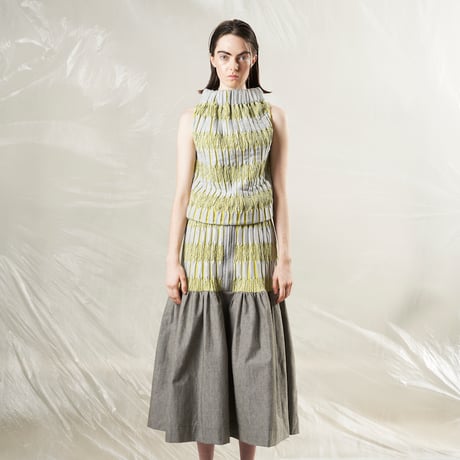DK29-CS06-S07／High-Twist Double Jacquard Combination Skirts／2COLORS