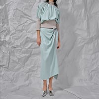 DK28-02-S06／Vi/C Amundsen Twill Washer Twisted Skirt／2COLORS