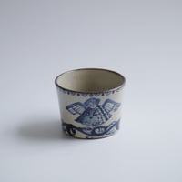 ヒヅミ峠舎 マグカップ大/染付、絵付 染付 マグ 鳥 / ヒヅミ峠舎 | cafe design shop ninaite