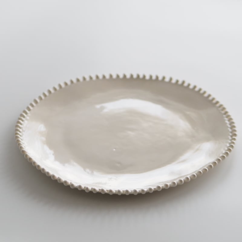 AYA COURVOISIER クヴァジエ彩 ÉTUDE A プレート PERLE WHITE medium / AYA COURVOISIER | cafe des