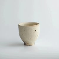 粉引 ルチル釉 湯呑 小さめ / 下村 淳