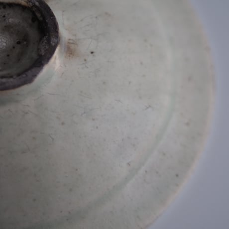 粉引 白釉 リム皿 6寸 / 下村 淳