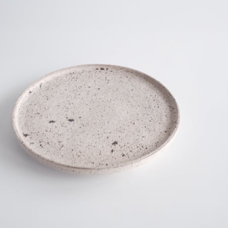 白砂 フチタチ皿  18cm / 若狹 祐介
