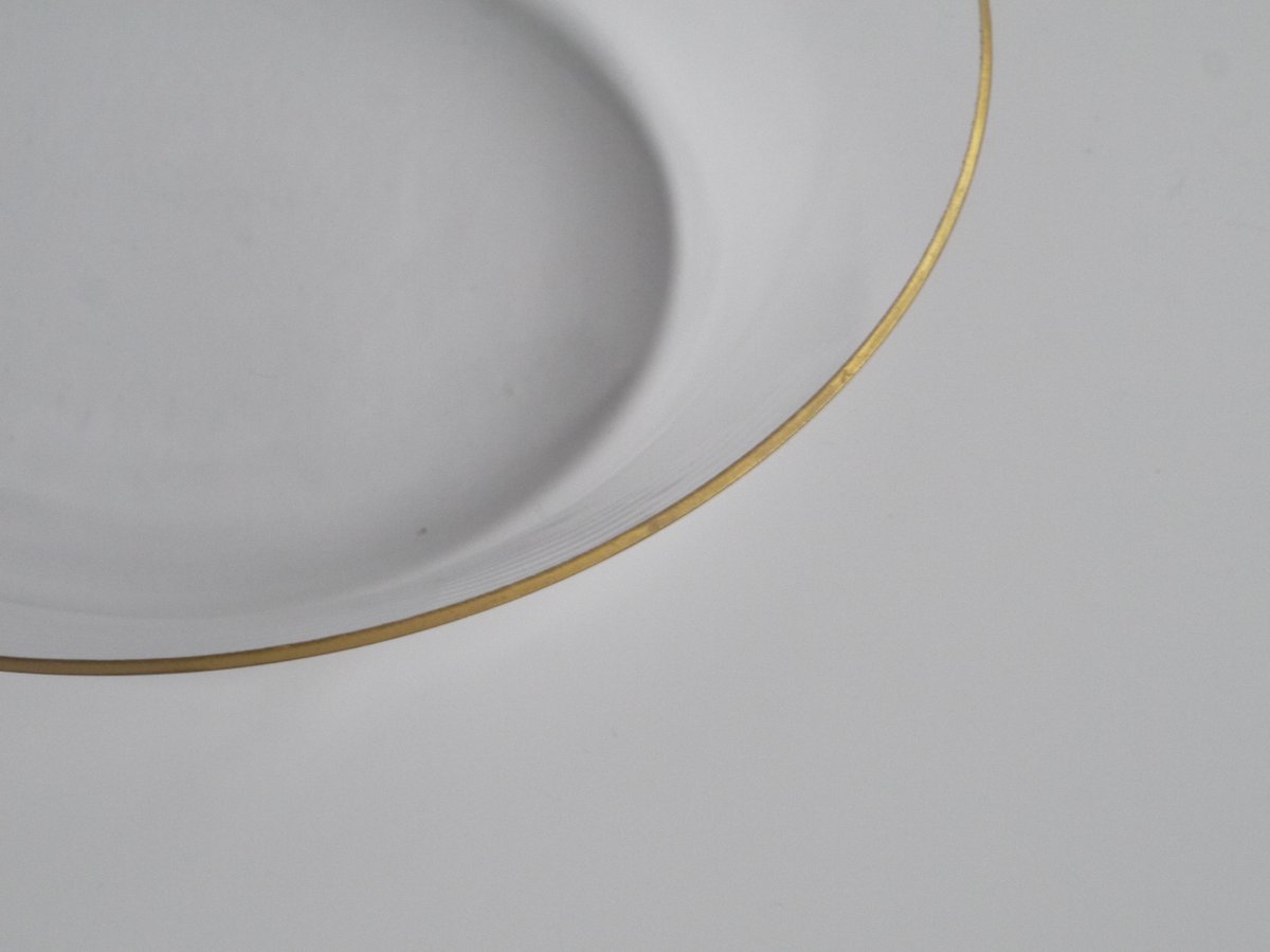 谷口嘉 ガラス製 金色の縁取りのオーバル皿 金縁 オーバル鉢 / 谷口 嘉 | cafe design shop ninaite