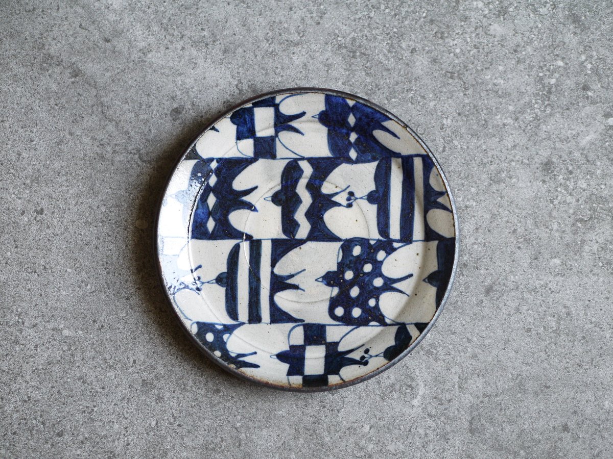 染付 カップ&ソーサー ツバメ / ヒヅミ峠舎 | cafe design shop