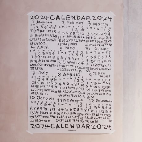 林青那カレンダーAONAHAYASHI 2025 折りタイプ 古書古本 Totodo：AONAHAYASHI 2025 POSTER [折り / Fold] （林