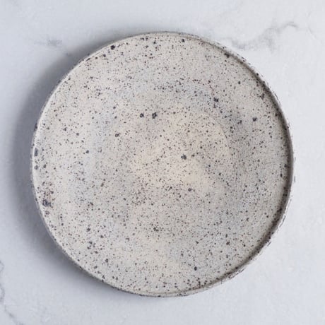 白砂 フチタチ皿  / 若狹 祐介