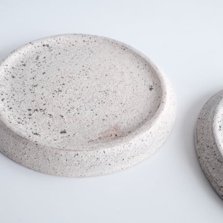 白砂 フチタチ皿  18cm / 若狹 祐介