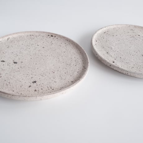 白砂 フチタチ皿  18cm / 若狹 祐介
