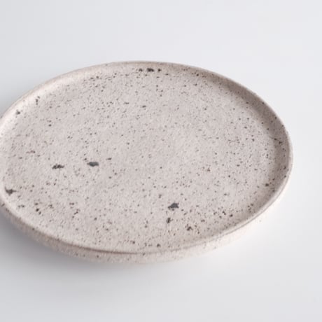 白砂 フチタチ皿  18cm / 若狹 祐介
