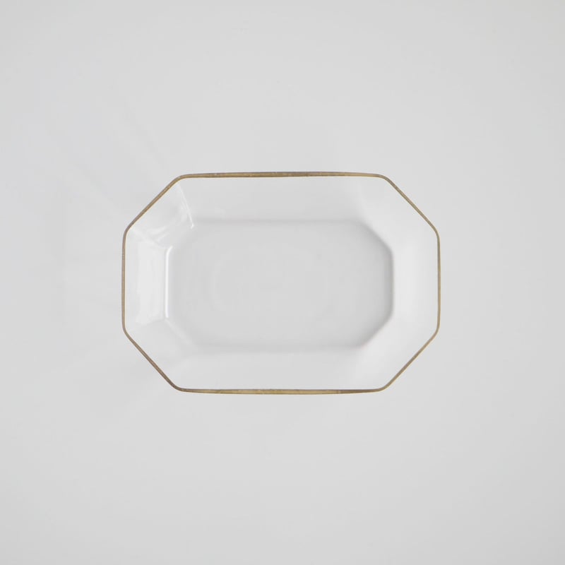 金縁 長方小鉢 / 谷口 嘉 | cafe design shop ninaite