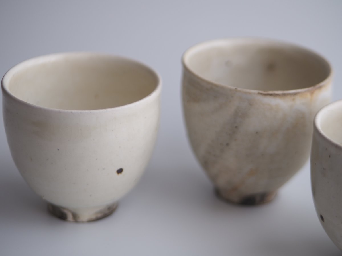 粉引 ルチル釉 湯呑 大きめ / 下村 淳 | cafe design shop ninaite
