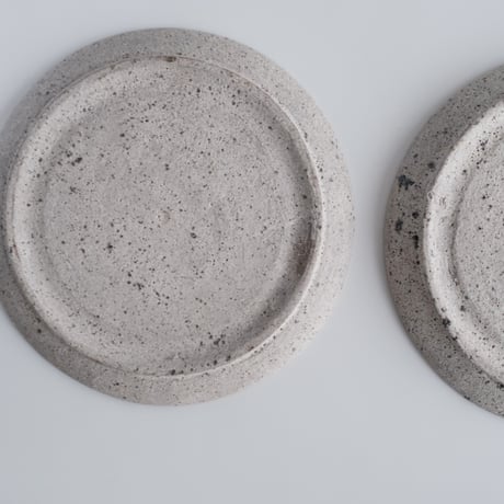白砂×枯金 リム皿  21cm / 若狹 祐介