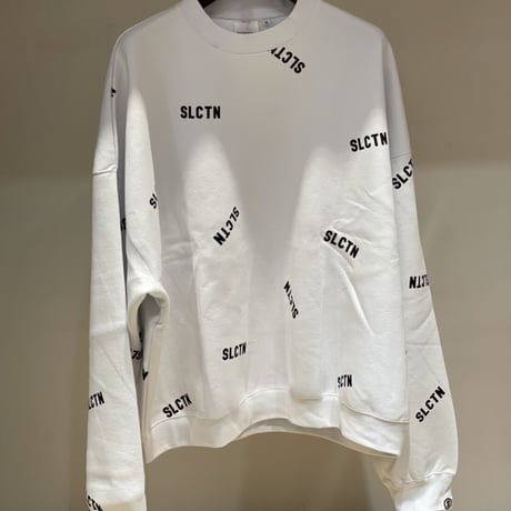 Selection of life. SLCTN Patterned Crew Sweat WHITE