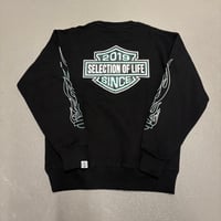 Selection of life. FIRE PATTERN Crew BLACK×TURQUOISE