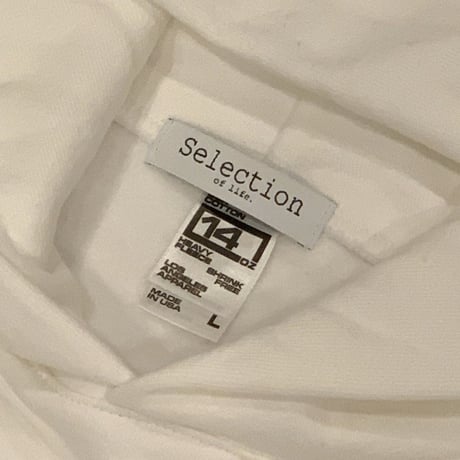 Selection of life. × LOS ANGELES APPAREL Hoodie White