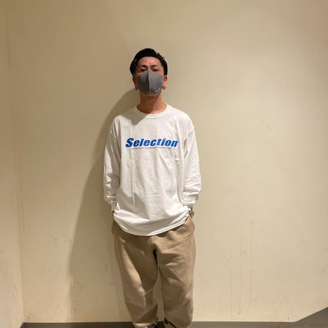 Selection of life. Diagonal LOGO Tee WHITE
