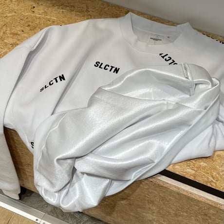 Selection of life. SLCTN Patterned Crew Sweat WHITE