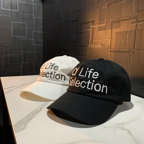Selection of life. backward LOGO Cap BLACK