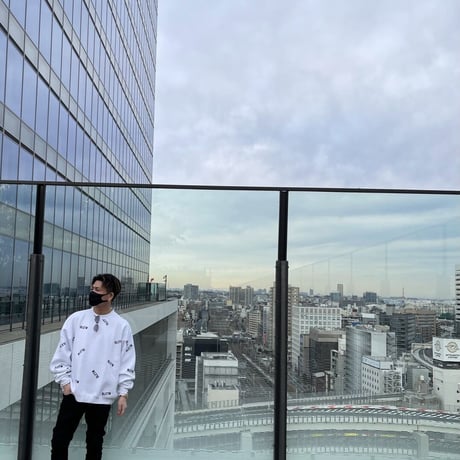 Selection of life. SLCTN Patterned Crew Sweat WHITE
