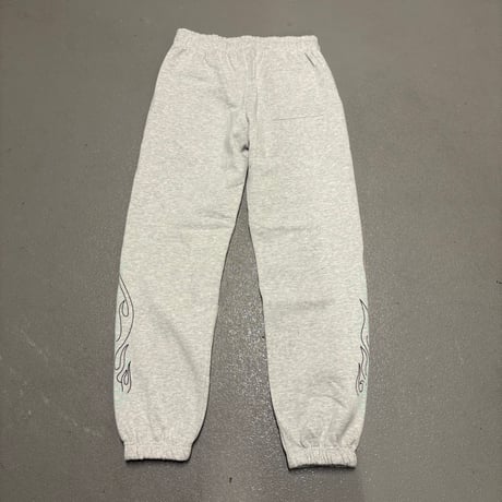 Selection of life. FIRE PATTERN Pants ASH×TURQUOISE