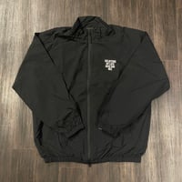 Selection of life. RUN THE BIZ LOGO Nylon Jacket