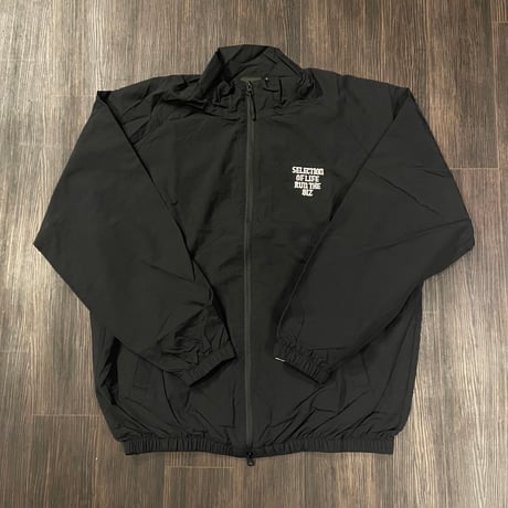 Selection of life. RUN THE BIZ LOGO Nylon Jacket