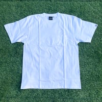 Selection of life. backward LOGO Pocket Tee WHITE