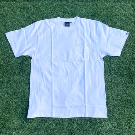 Selection of life. backward LOGO Pocket Tee WHITE