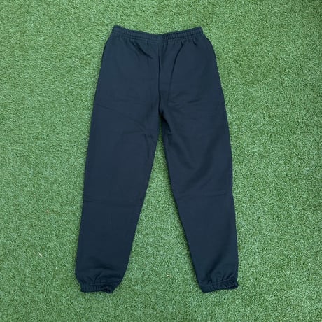 Selection of life. Cursive Embroidery LOGO Pants BLACK