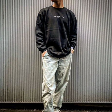 Selection of life. Brand LOGO Crew Sweat Black