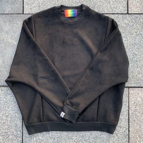Selection of life. Suede Crew Sweat BLACK