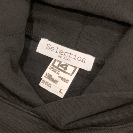 Selection of life. × LOS ANGELES APPAREL Hoodie Black