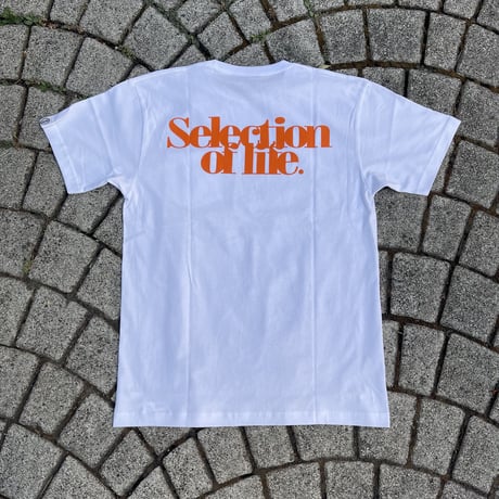 Selection of life. overlap LOGO Tee  WHITE
