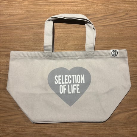 Selection of life. Heart LOGO Tote bag GRAY
