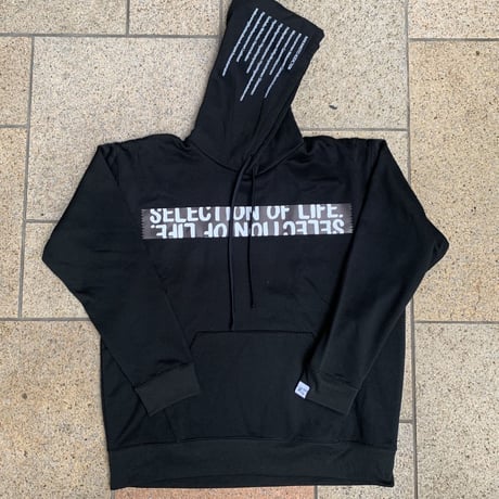 Selection of life. Brand Name TAPE Hoodie Black