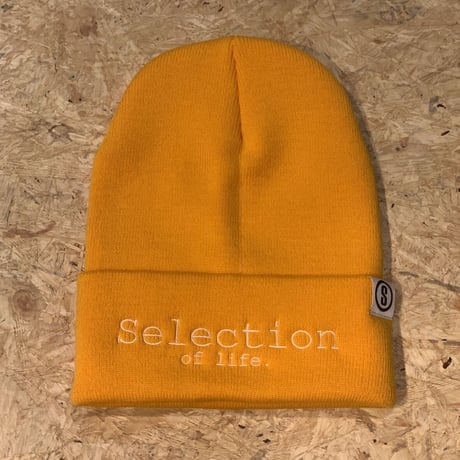 Selection of life. Brand LOGO Beanie GOLD