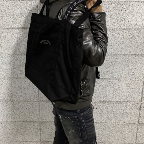 Selection of life. Reflector Tote Bag Black×Gray