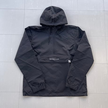 Selection of life. BURN LOGO Anorak Jacket BLACK