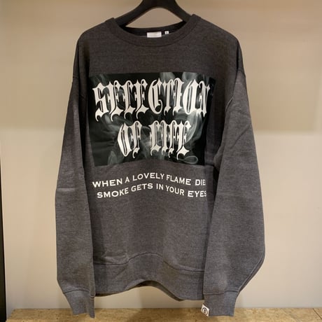 Selection of life. Print Crew Sweat GRAY